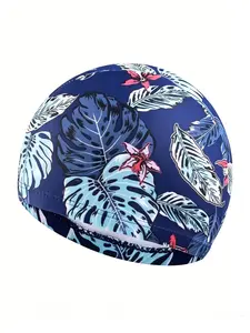 New Fabric Swim Cap Unisex Adult Swimming Hat, High Elastic Comfortable Breathable, Student Teen Middle Elderly Swim Cap