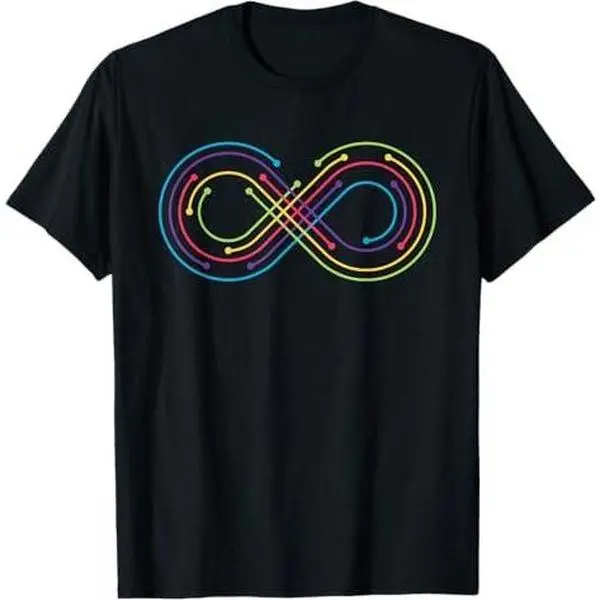 Rainbow Infinity Symbol Pride Autism Awareness Neurodiverse T-Shirt