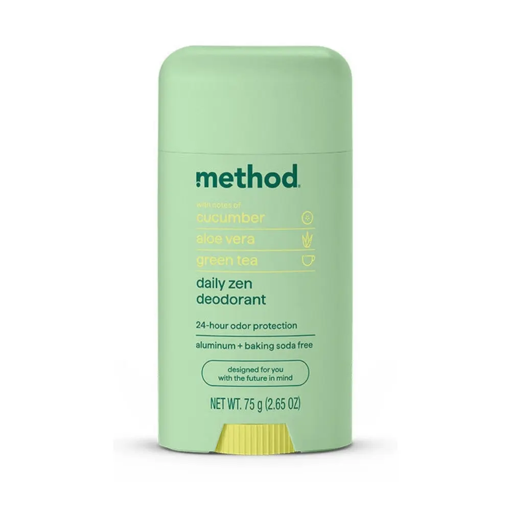 Method Deodorant Stick, Aluminum & Baking Soda Free, Daily Zen, 2.65oz