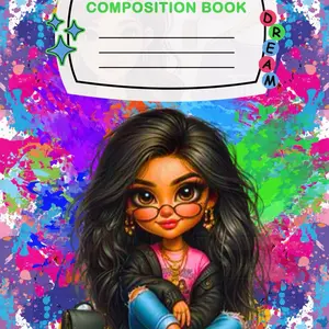 Custom Splatter Paint Composition Notebook