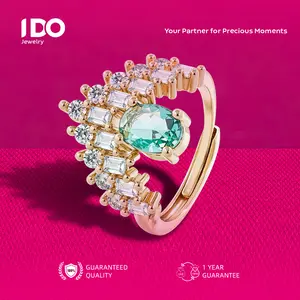 [Crazy Sale] FS-R151 Ring Women Accessories Elegant Beautiful and Luxurious Wedding Couple I DO Jewelry Official R151