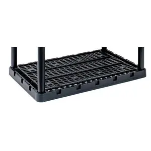 212 MAIN Feit Electric 74x36x24 in. Gracious Living Knect-A-Shelf D Resin Shelving Unit, 5 shelves, heavy-duty hold, ventilated rack, decorative large home appliance accessory