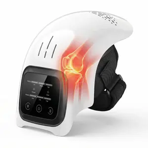 Foorey Home Heated Knee Massager Cordless, Adjustable Temperature Electric Knee Support Brace for Pain Relief, Joint Relaxation & Daily Relief Gifts for Fathers  or Mothers 1 Pack