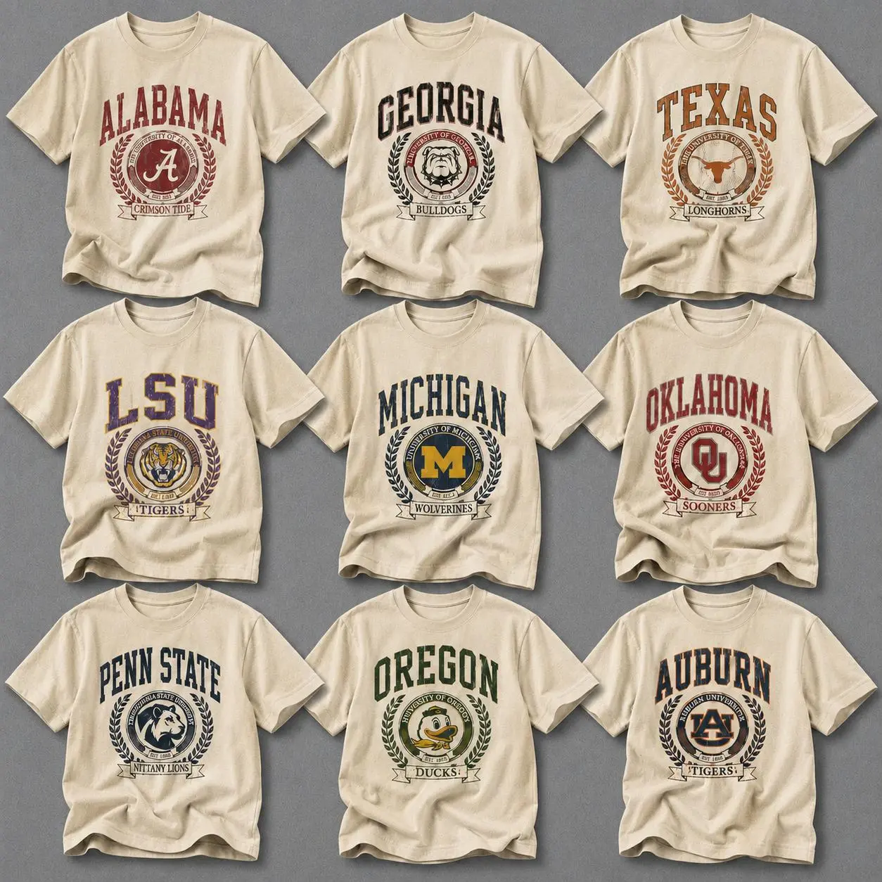 Vintage University Crest Shirt, Retro College Heritage Graphic Tee, Distressed Campus Spirit T-Shirt, Classic Football Fan Apparel, Premium Cotton Gift for Adults
