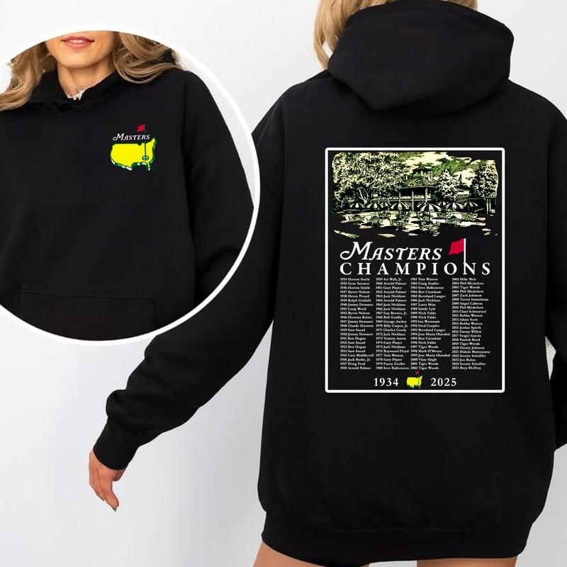 2025 Masters Tournament Augusta 91 Years Hoodie, Golf Tournament T-shirt, Masters Golf T-shirt, The Masters Golf Cup Tee For Men, Gifts For Men, Casual Streetwear Top