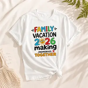 Family Vacation 2026 Making MemoriesTogether Summer Beach Shirt For Women Men UnisexT-Shirt Vacation Outfit Family Trip Gift All-SeasonCasual Wear Comfortable, Soft Short Sleeve Crew Neck100%Cotton