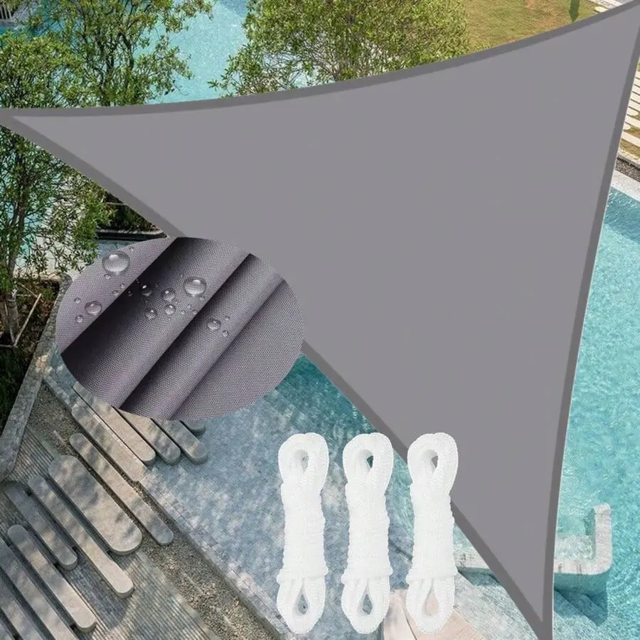 5x5x5/3x3x3M/2x2x2M Waterproof Triangle Sun Shade Sail Canopy For Outdoor Garden Patio Backyard Camping Tents Pool Shade Cloth
