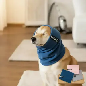 Cute Noise Reduction Dog Headset, 1 Count Soft Warm Noise-proof Earmuffs, Pet Ear Cover Cloth Hat with Neck Scarf, Clothing, Protective Gear, Pet Supplies for Dogs & Cats