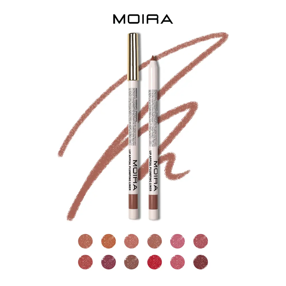 MOIRA | Lip Appeal Plumping Liner | Waterproof Lip Liner with Plumping Effect, Soft Matte Finish | Retractable Smooth Glide Formula, Long-Lasting & Smudge-Resistant