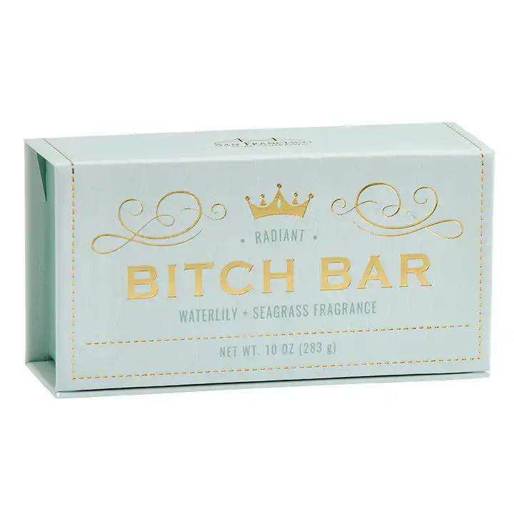 Bitch Bar Radiant Scented Floral Candle - Waterlily & Seagrass Fragrance Aroma for Home Decor