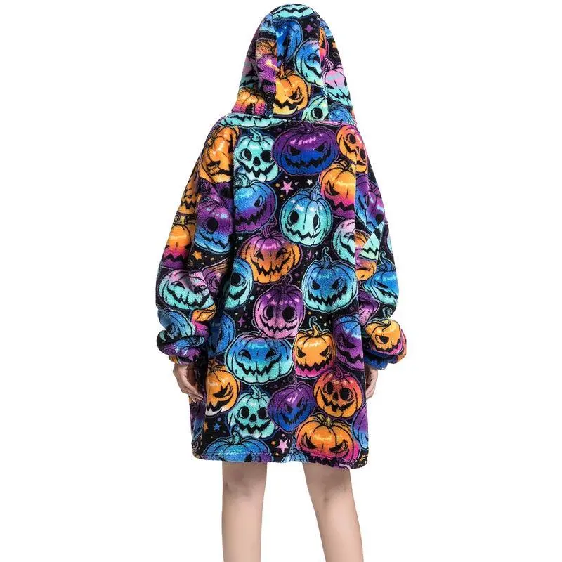 Oversized blanket hoodie, soft and wearable giant sports shirt with sleeve pockets, casual neutral winter clothing, Halloween, women's clothing Oversized blanket hoodie, soft and wearable giant sports shirt with sleeve pockets, casual neutral winter clothing, Halloween, women's clothing