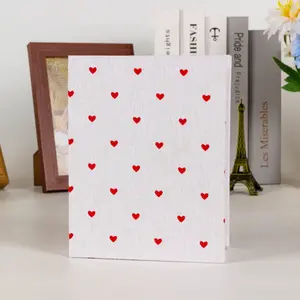 1 6x4 Inch 100 Sheets Flannel Gold Foil Photo Album with Heart Pockets Family Memory Book Graduation Keepsake for Photos and Memories
