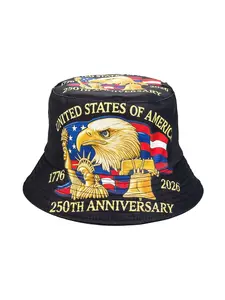 Unisex Animal Print Bucket Hat, Casual Loose-Fit Sun Protection Cap, Retro Style Outdoor Hiking Accessory, All-Season Headwear