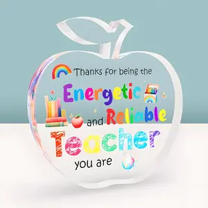 Teacher Appreciation Gift, Graduation Gift, Thank You Gift, Acrylic Plaque, Retirement Desk Decor, Desk Sign, Desktop Decoration, 3.9 x 3.9 Inches