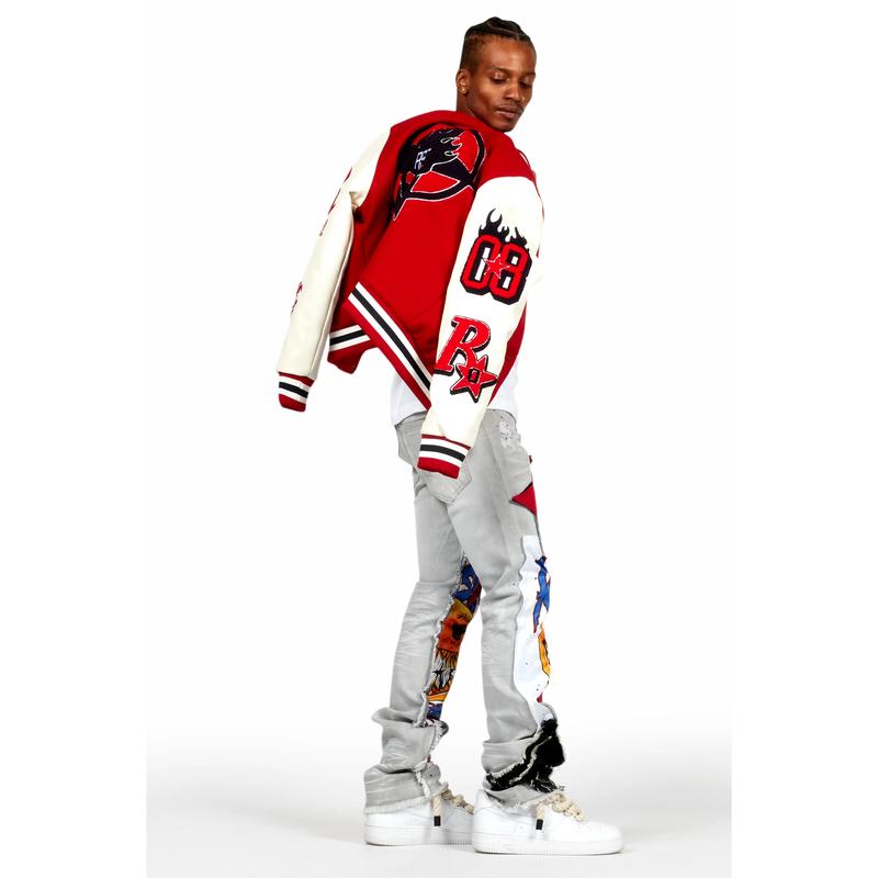 Skoll Red Varsity Jacket