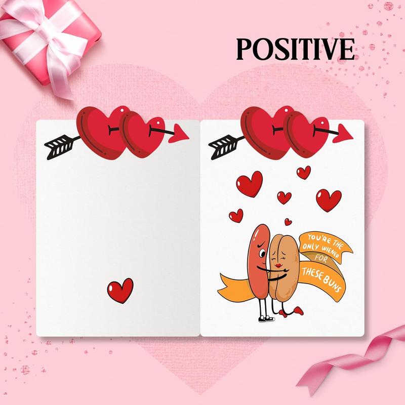 Valentine’s Day Card for Him Funny Romantic Gift for Husband or Boyfriend Men’s Valentine Gift Anniversary Birthday Love Card for Men with Heart Design and Humorous Text