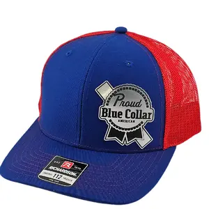 "Proud Blue Collar American" Richardson 112 hat with metal or leather patch