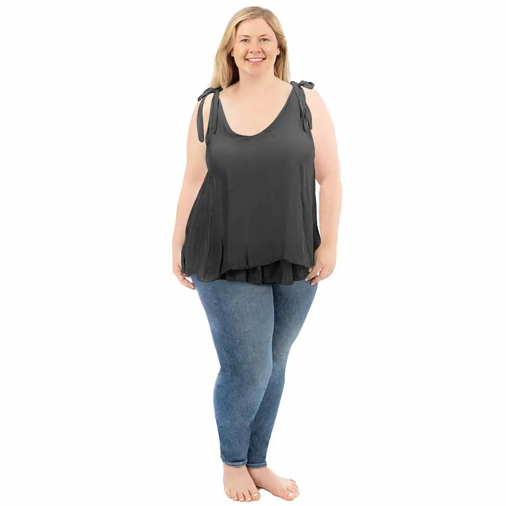 Plus Silk Blend Tank Top