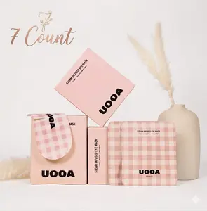 UOOA Heated Steam Eye Mask – Warm Compress Sleep Mask for Dry Eyes, Eye Strain Relief & Better Sleep (Korean Technology)