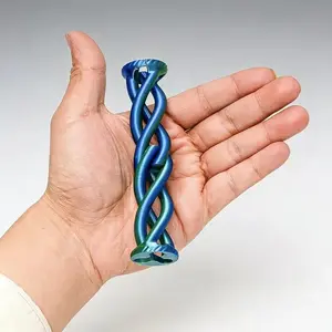 3D Printed Fidget Push Pop Toy Spiral Rotating Sensory Stress Relief Desk Decor Adult Educational Tactile Plaything for Ages 12+