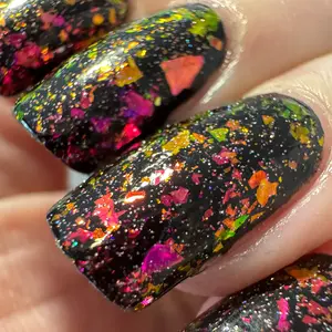 Fractured Nebula | Aurora Flaky Topper w/Holo Glitter by Drunk Fairy Polish