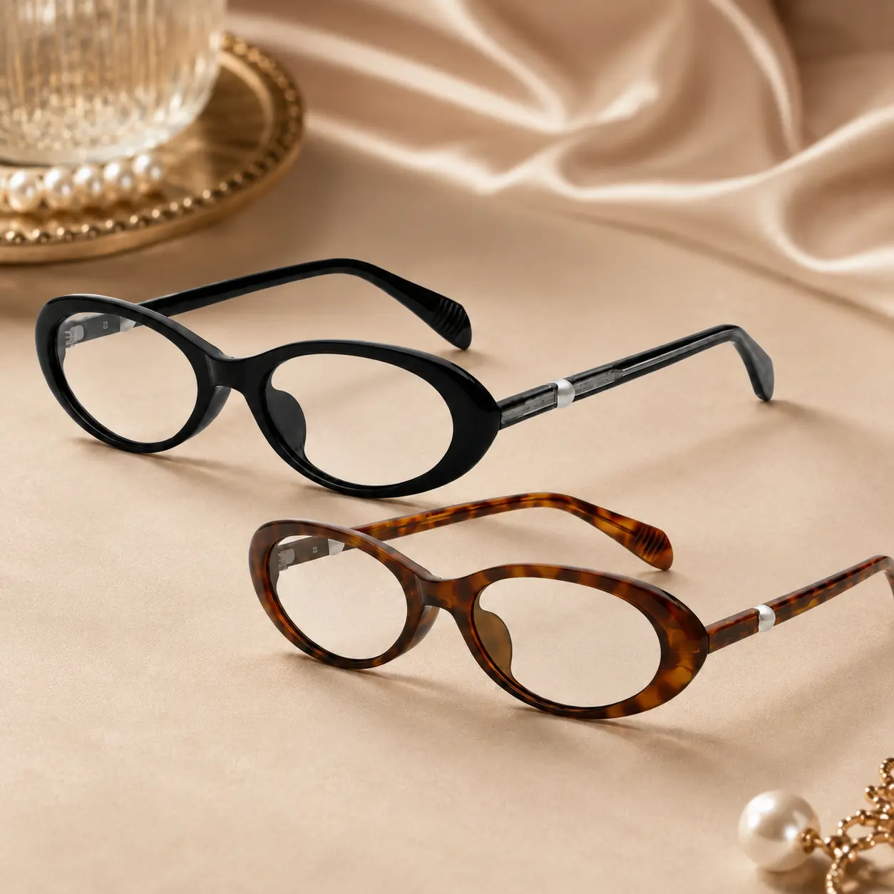 Photochromic Reading Eyeglasses - Blue Light Blocking Retro Oval Transition Frames, Lightweight Stylish Black-Tortoiseshell Daily Wear Glasses
