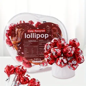 Tasty Cola Flavored Lollipops, Independently Packaged Bulk Hard Candy, Party Candies And Snacks, Independent packaging,  preferred gift for gifting, Father's Day gift, Valentine's Day gift