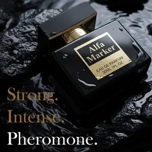 AlfaMarker Pheromone Cologne for Men - Pheromones for Men Perfume - Travel Size 30ml - Men`s Long Lasting Scent Elegant Fragrance - Eau de Toilette Spray