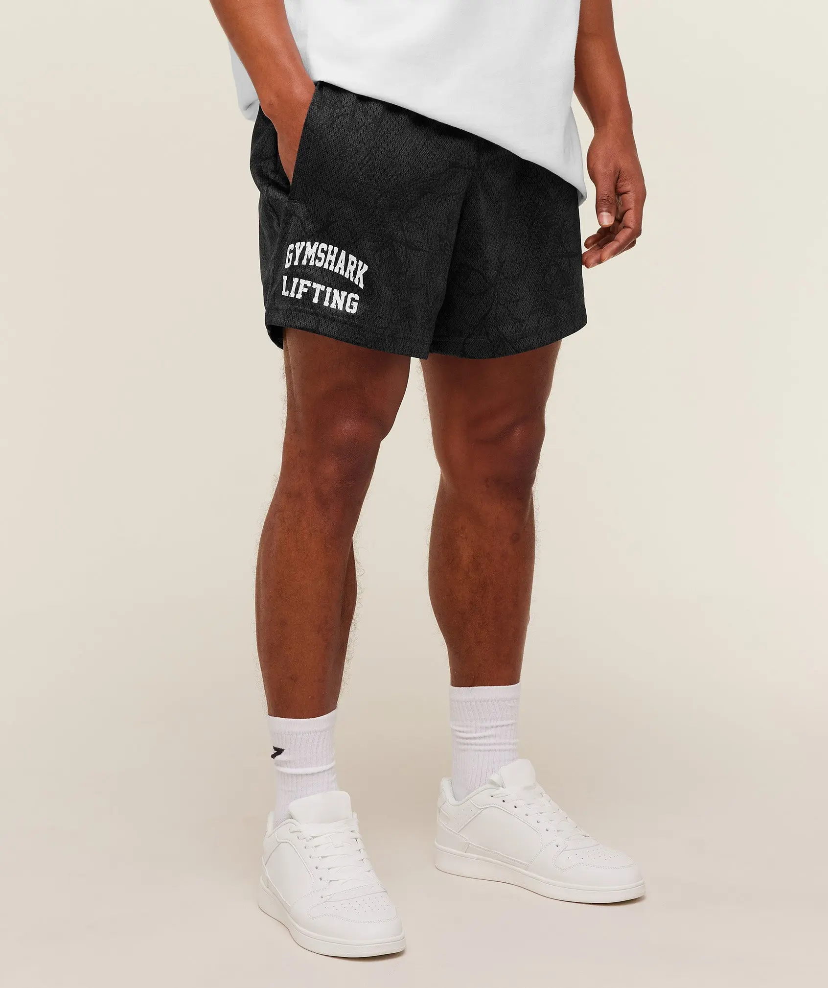 Gymshark Lifting Mesh 5" Shorts, Men's Athletic Gym Training & Workout Shorts