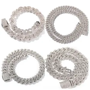 CDM CubanLink Necklace and Bracelets for Men and Women - Thick Miami Link Chains, Available in 4MM, 13MM, 15MM, 18MM, 20MM Sizes