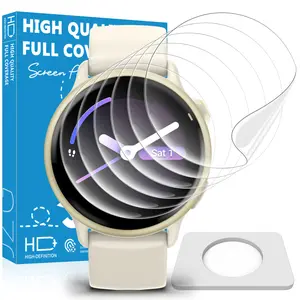 6 Pack Screen Protector for Garmin Vivoactive 6/5, Venu 4 41mm & 45mm, High Clarity Soft Film, Touch Sensitive, Anti Scratch, Bubble Free, Flexible Screen Protector,Durable & Easy to Clean