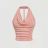 Women's Glitter Backless Cami Top Vest, Elegant Sexy Spaghetti Strap Top for Party Club Dating Wear, Ladies Clothes for All Seasons, Brazilian Top, Clothing