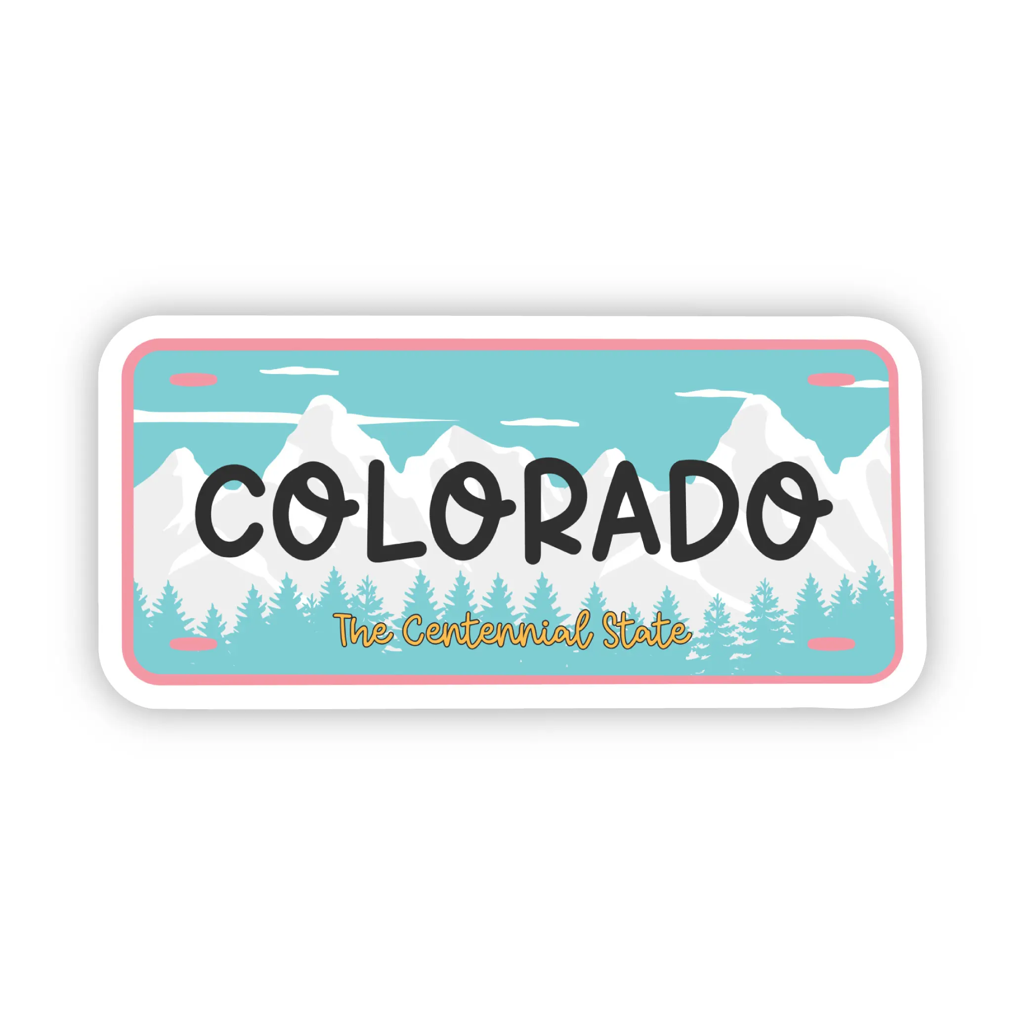 Colorado License Plate Sticker | Colorful Stickers