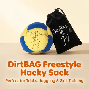 Hacky  Footbag Hacky Sack Footbag,  Beginner Sand Filled Kick Sack with Storage Pouch, Durable Suede Fabric Foot Bag for Outdoor Backyard Sports, Kids & Adults Leisure Play  plushies