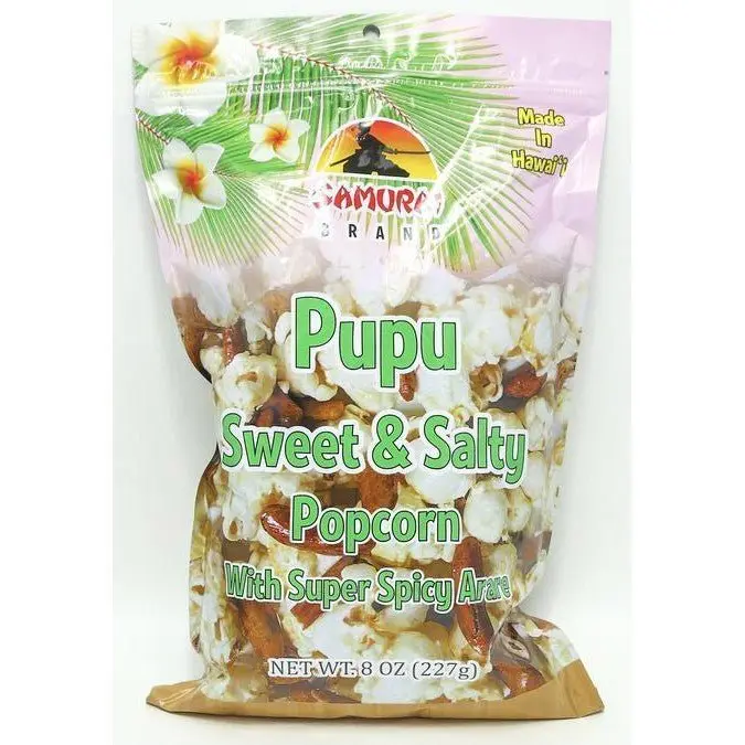 Samurai Pupu Sweet & Salty Popcorn, Spicy Arare 8oz