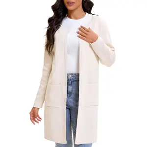 MISIFI Women's Open Front Knit Lightweight Cardigan Casual Long Coatigan Sweater Lady Jacket Coat 2024 Fall Outerwear