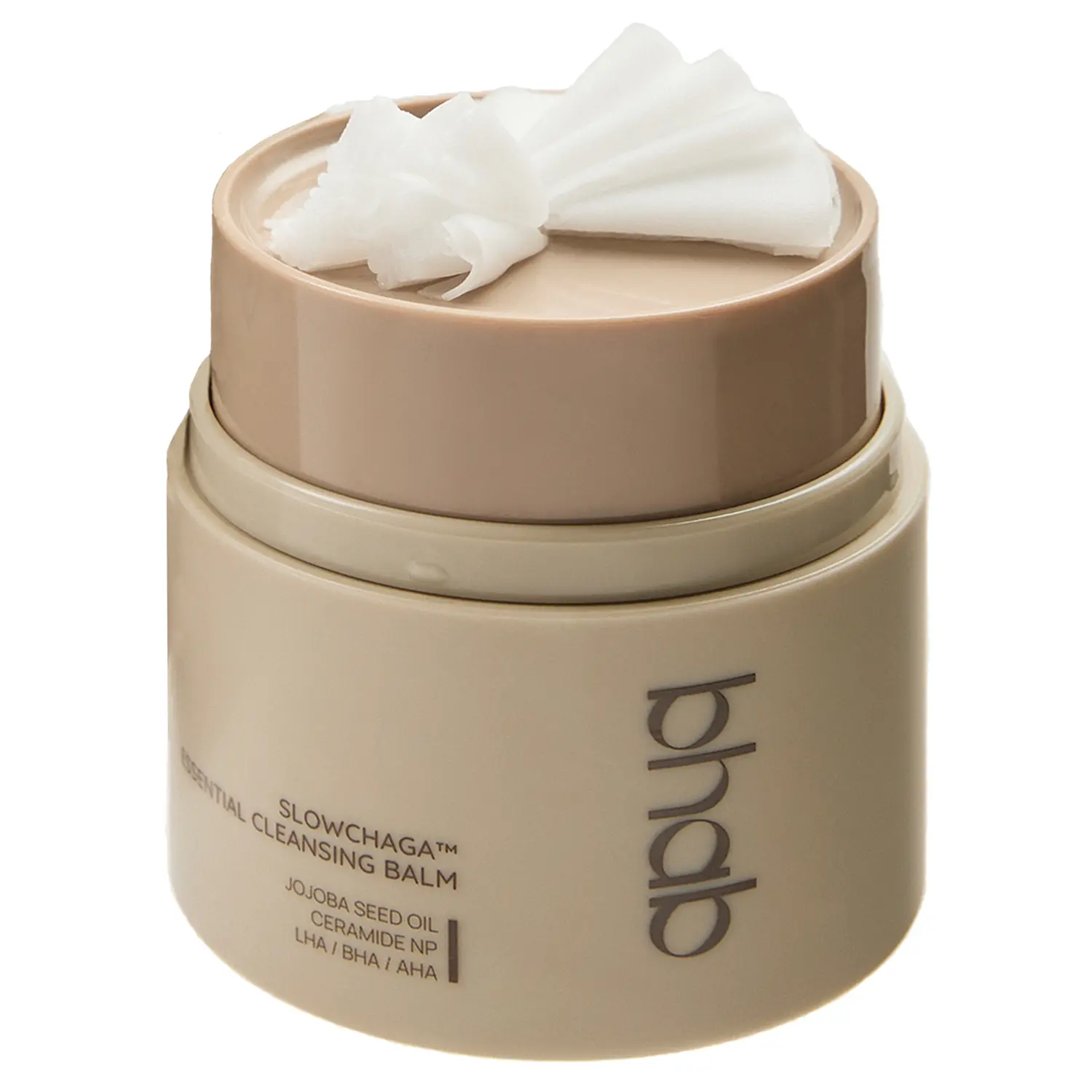 BHAB SLOWCHAGA Essential Grinding Cleansing Balm with BHA AHA LHA 8 Hyaluronic Acid Jojoba Oil Ceramide for Exfoliate Pore Deep Clean Hydration Korean Skin Care Beauty 3.38 fl. oz (100 ml)