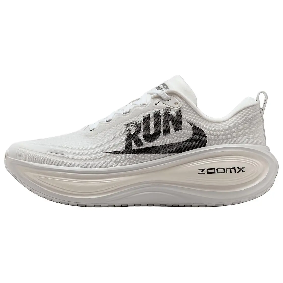 Nike Vomero Plus Reverse Swoosh Men's Low-Top Athletic Running Shoes - ZOOMX Technology, Breathable, for Marathon, Sprint, Breathable Running Shoes