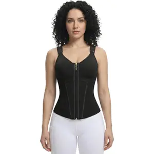 Women's Seamless Tummy Control Waist Cincher - Adjustable Faja Body Shaper, Premium Fabric Invisible Shapewear Top for Casual Women's Clothes