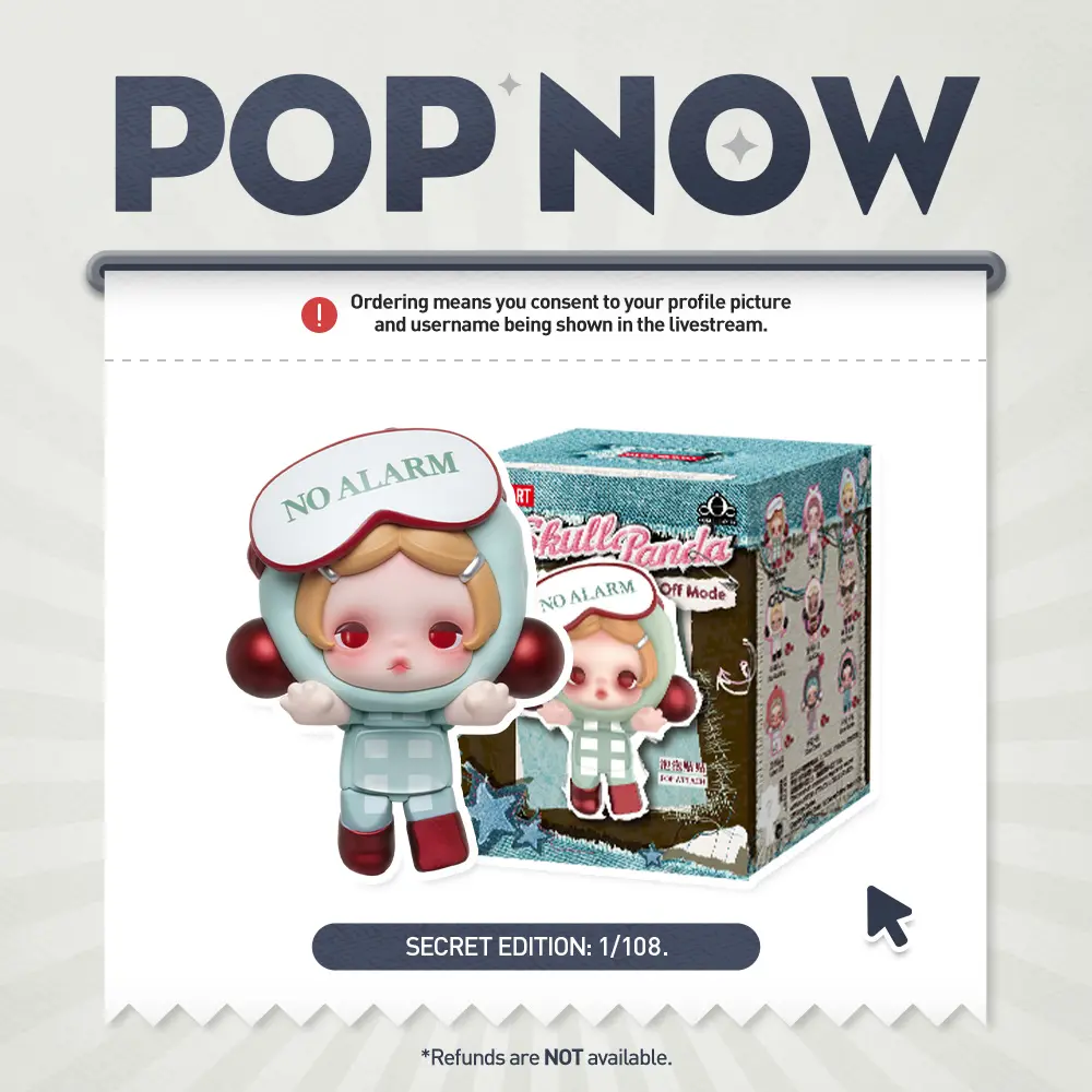 【POP NOW】POP MART POP ATTACH θ SKULLPANDA Off Mode Series Blind Box
