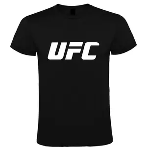 Black T-Shirt Ufc Unisex  100% Cotton