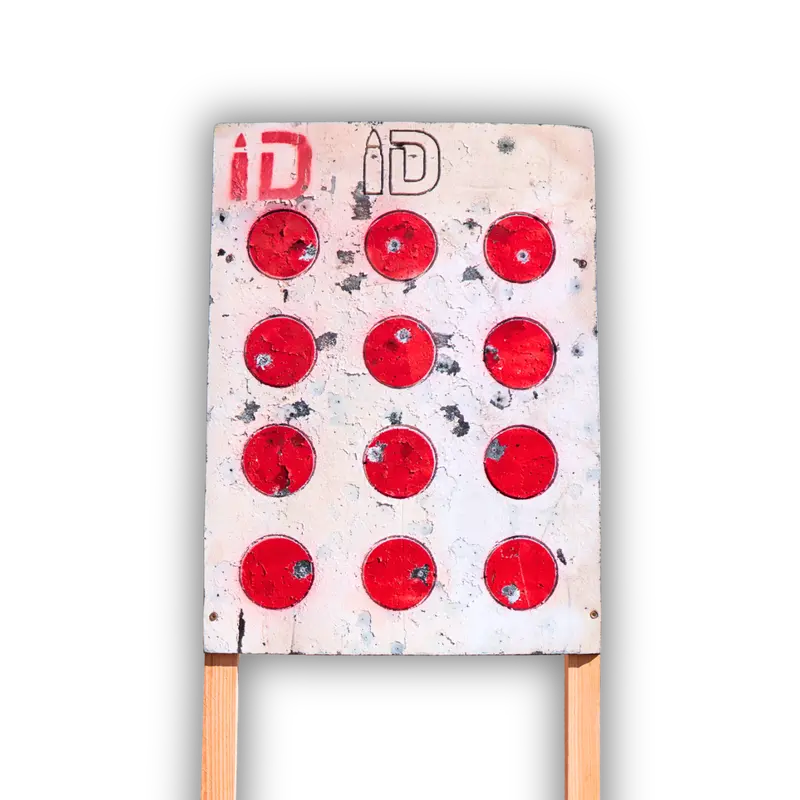 Infinite Defense Self-Healing Archery Target Sheet - 3" Circles Engraved, Circle Drill Infinity Design, Accuracy Drills, Mounting Clamps, Patent Pending, Reusable for Up to 7000+ Rounds for Target Practice