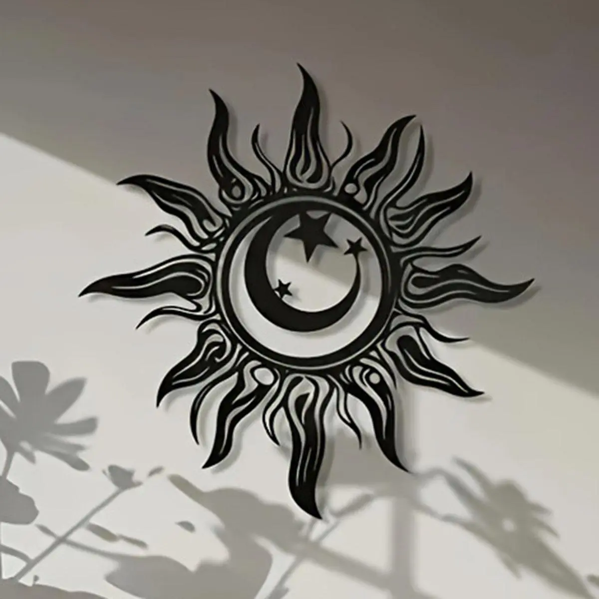 Sun & Moon Design Wall Art, Artwork, Metal Wall Decor, Wall Hanging Decor for Home Living Room Bedroom, Home Decor, Room Decor, Modern Home Decor, Art Wall Decoration, Poster