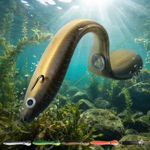 Professional Fishing Lure Kit: 10cm/6g High-Elastic Silicone Swimbait, Anti-Tear Hook with Tangle-Free Design for Bass, Pike, Freshwater Saltwater Swimbaits.