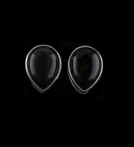 Golden Obsidian Knuckle White Brass Ear Weights