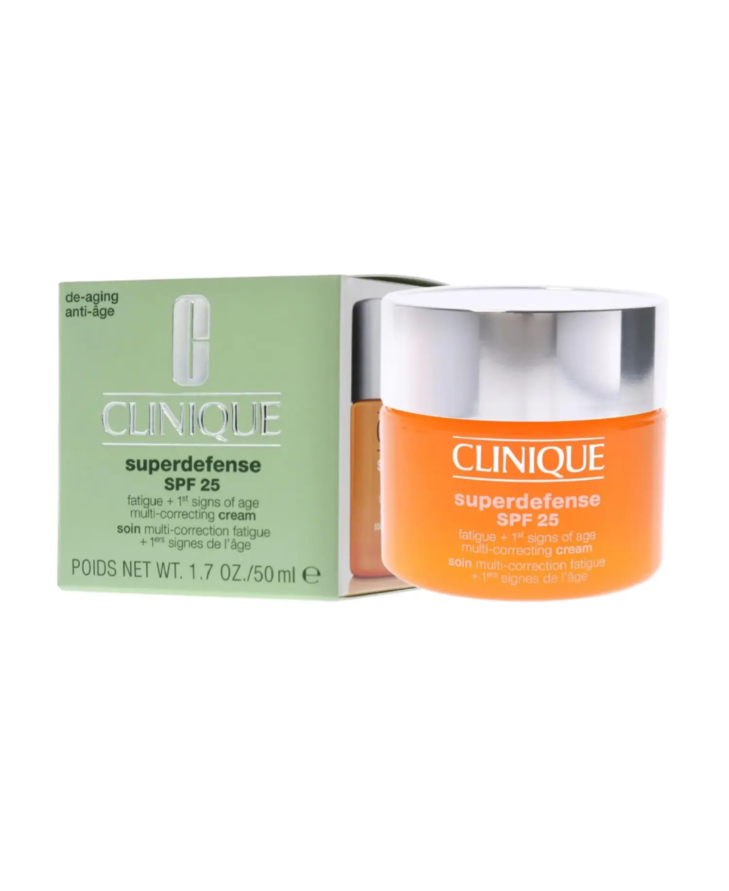 Clinique Superdefense SPF 25 1st Signs Of Age Multi Correcting Cream Very Dry To Combo, 1.7 Ounce