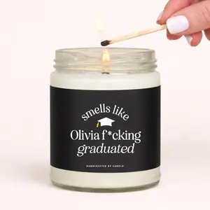 Custom Graduation Gift, Personalized Graduation Gift, Graduation Candle, Grad Gift, Nursing Grad Gift, High School Grad Gift, Graduation Party Decor