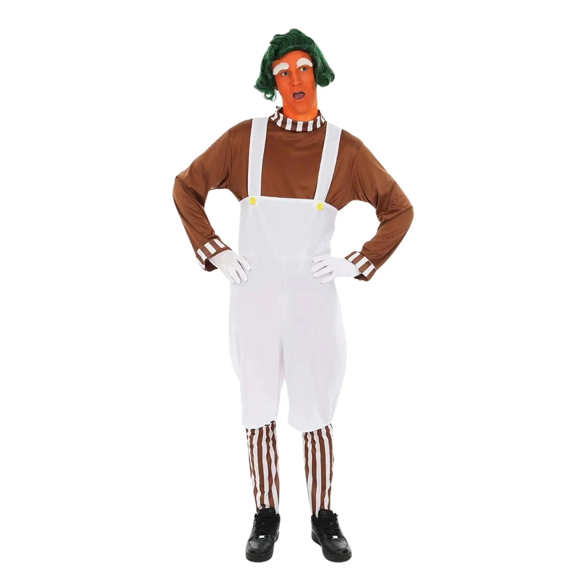 Men's Chocolate Worker Full Set Costume - Plastic Menswear for Halloween Ideas, Trick or Treat, Fantasy Special Occasions