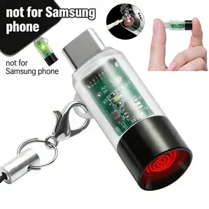 USB C Flameless Lighter for Phone, Windproof Tungsten Coil, Plug & Blow to Ignite, ONLY for Type-C Smartphones (Not Compatible with Samsung)
