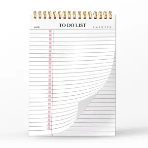 To Do List Notebook for Work - Undated Daily To Do List Planner, 52 Sheets, 5.5" * 8" A5 Size